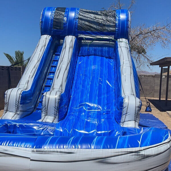 15 ft Blue Waterslide
