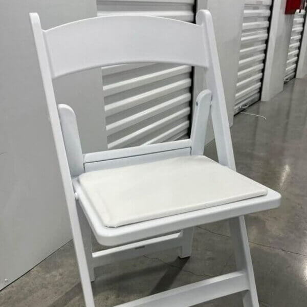 White Resin Chair