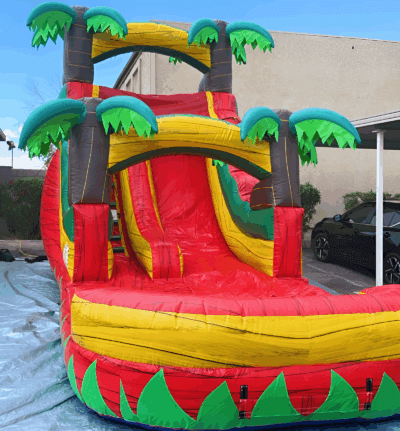 Tropical Red Jungle Water Slide