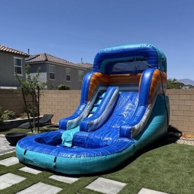 Blue Splash Water Slide